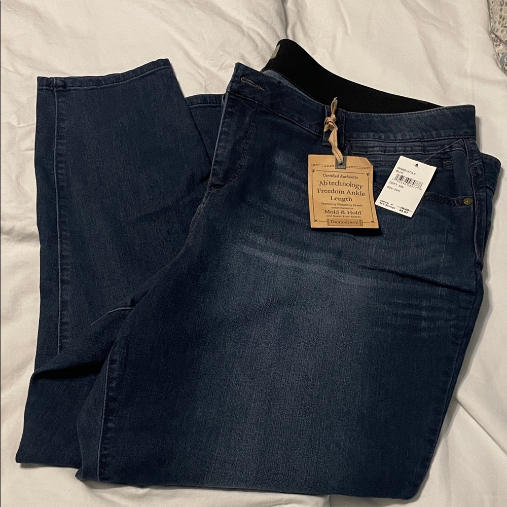 Democracy Women's Dark Blue Straight Leg Jeans